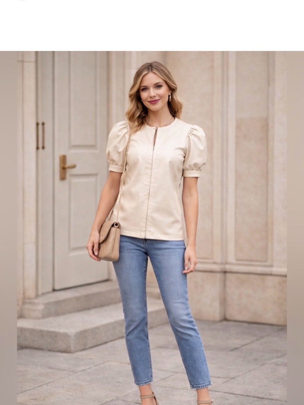 Steve Madden Faux Leather Suede
Women's Top Size M
